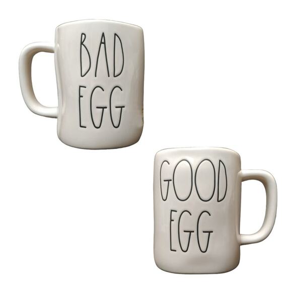 Rae Dunn LL "GOOD/BAD EGG" Mug - Picture 1 of 3